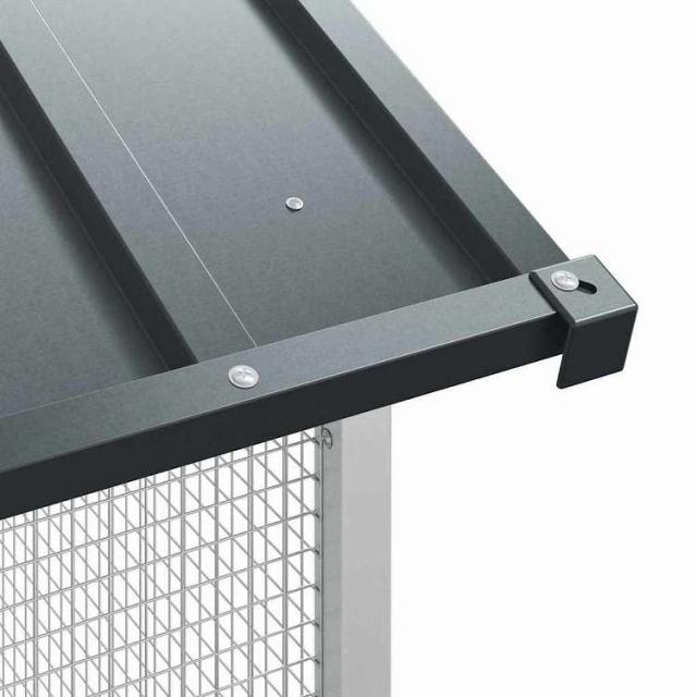 vidaXL バードケージ ストレージ付き アンスラサイト 227 x 310 x 247 cm 亜鉛めっき鋼 動物&ペット用品 ペット用品 鳥用品 取りかご・スタンド(代引不可)【送料無料】_8
