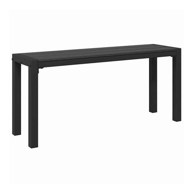 vidaXL ガーデンベンチ ブラック 100 x 28 x 45cm スチール 家具 アウトドア家具 屋外椅子 アウトドアベンチ(代引不可)【送料無料】