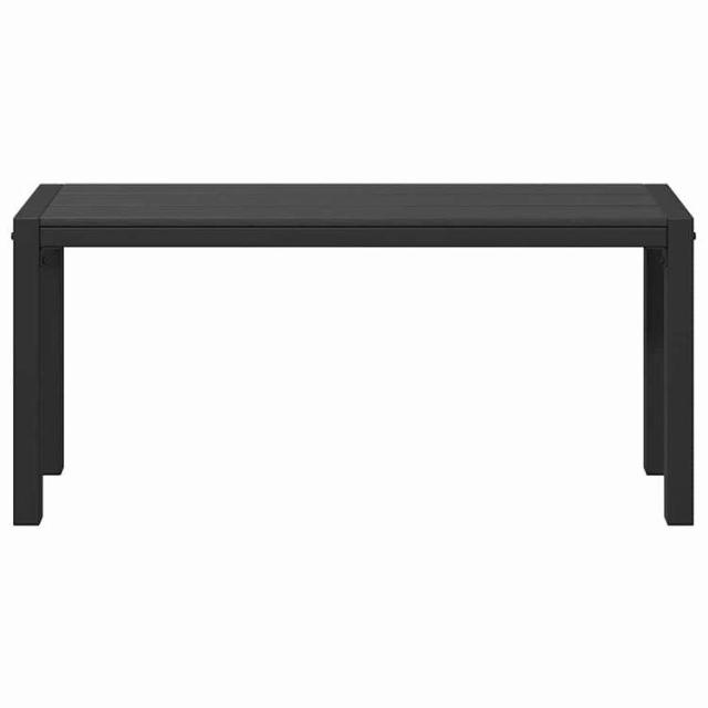 vidaXL ガーデンベンチ ブラック 100 x 28 x 45cm スチール 家具 アウトドア家具 屋外椅子 アウトドアベンチ(代引不可)【送料無料】_3