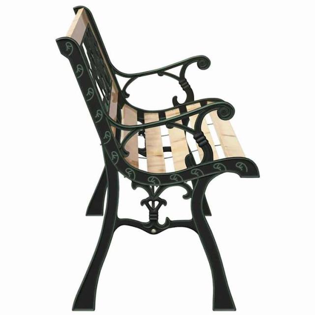 vidaXL ガーデンベンチ クッション付き ブラウン 116 x 54 x 73 cm 木材 家具 アウトドア家具 屋外椅子 アウトドアベンチ(代引不可)【送料無料】_4