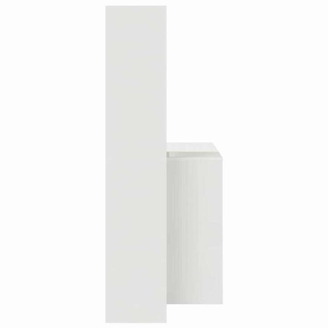 vidaXL デスク 棚で ストレージ付き ホワイト 138.5 x 55 x 143 cm エンジニアリングウッド 家具 オフィス家具 デスク(代引不可)【送料無料】_5