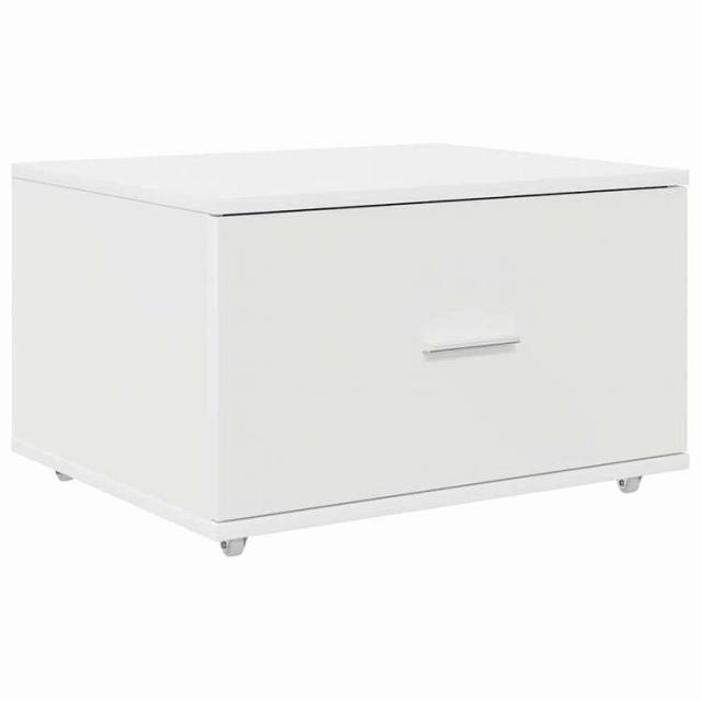 vidaXL デスク 引き出し付き 棚で ストレージ付き ホワイト 131.5 x 50 x 106.5 cm エンジニアリングウッド 家具 オフィス家具 デスク(代引不可)【送料無料】_5
