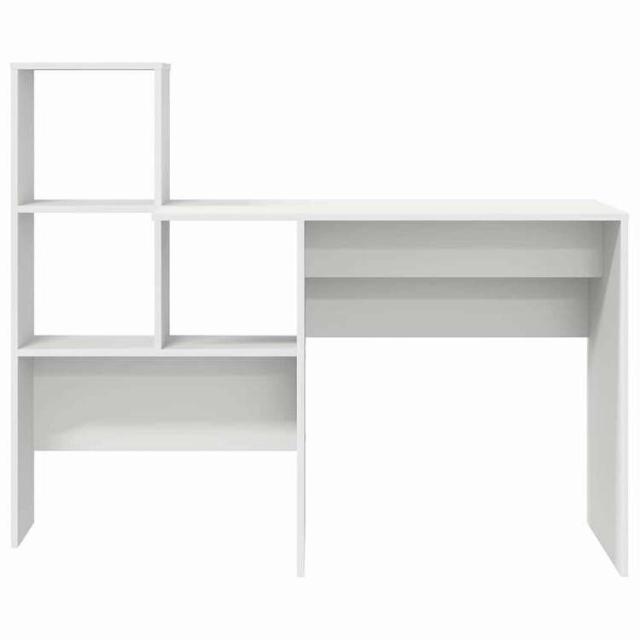 vidaXL デスク 引き出し付き 棚で ストレージ付き ホワイト 131.5 x 50 x 106.5 cm エンジニアリングウッド 家具 オフィス家具 デスク(代引不可)【送料無料】_6