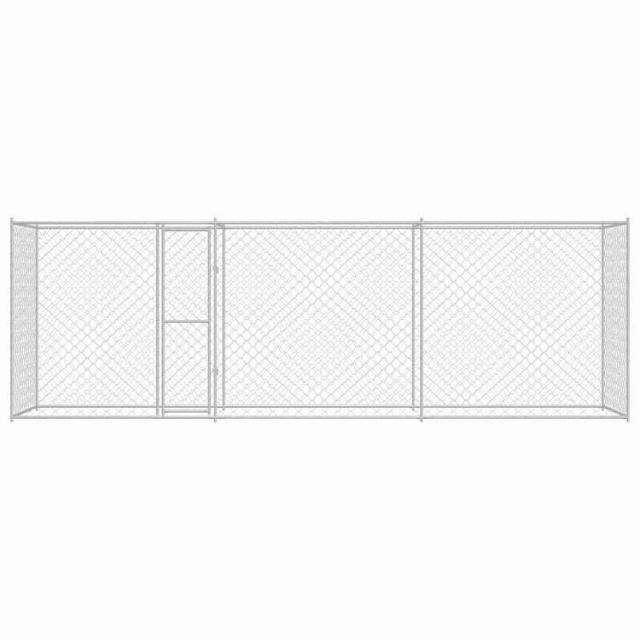 vidaXL 犬用ケージ シルバー 600 x 200 x 200 cm 亜鉛めっき鋼 動物&ペット用品 ペット用品 犬用品 犬小屋・ドッグラン(代引不可)【送料無料】_3