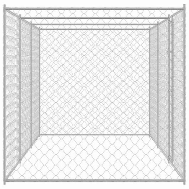 vidaXL 犬用ケージ シルバー 600 x 200 x 200 cm 亜鉛めっき鋼 動物&ペット用品 ペット用品 犬用品 犬小屋・ドッグラン(代引不可)【送料無料】_4