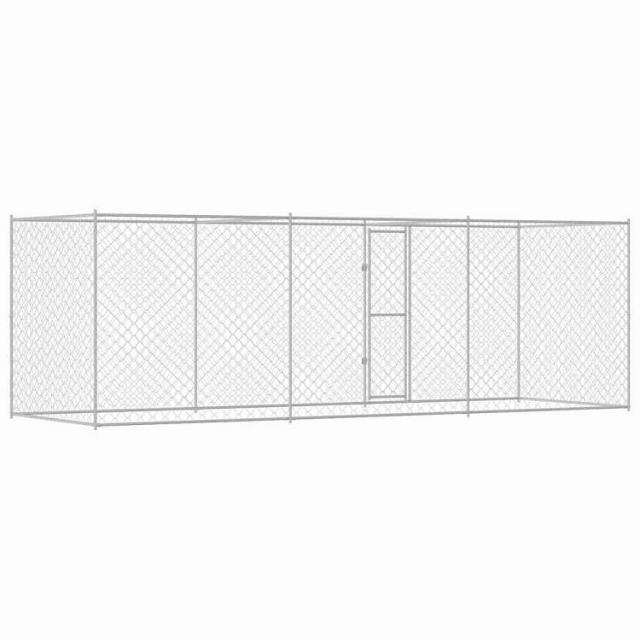 vidaXL 犬用ケージ シルバー 600 x 200 x 200 cm 亜鉛めっき鋼 動物&ペット用品 ペット用品 犬用品 犬小屋・ドッグラン(代引不可)【送料無料】_5