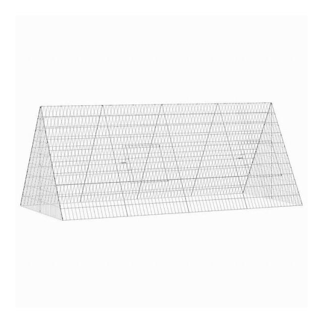 vidaXL 鶏掘っ建て小屋 しろがね色 215 x 100 x 85 糎 ジンクめっき鋼 毛の荒物&愛玩動物装具 愛玩動物装具 小毛の荒物装具 小毛の荒物 繁殖・臥せ篭(代引不可)【貨物輸送無料】