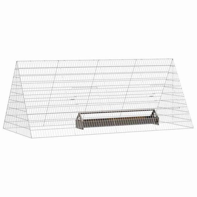 vidaXL 鶏掘っ建て小屋 しろがね色 215 x 100 x 85 糎 ジンクめっき鋼 毛の荒物&amp;愛玩動物装具 愛玩動物装具 小毛の荒物装具 小毛の荒物 繁殖・臥せ篭(代引不可)【貨物輸送無料】