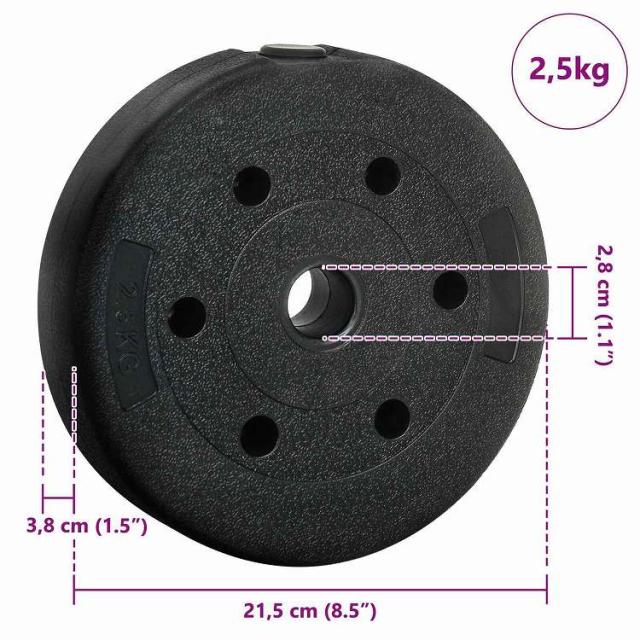 vidaXL 2-in-1ダンベルセット 30kg 黒と赤 セメントと鉄砂 スポーツグッズ エクササイズ&フィットネス ウエイトリフティング フリーウェイト(代引不可)【送料無料】_10