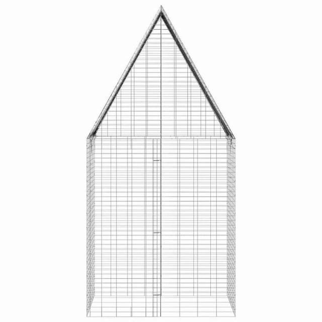vidaXL 家兎臥せ篭 しろがね色 100 x 100 x 210 糎 ジンクめっき鋼 毛の荒物&amp;愛玩動物装具 愛玩動物装具 小毛の荒物装具 小毛の荒物 繁殖・臥せ篭(代引不可)【貨物輸送無料】