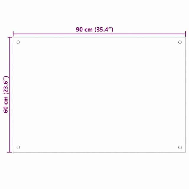 vidaXL キッチンスプラッシュバック 2 pcs トランスペアレント 90 x 60 cm 強化ガラス ホーム&amp;ガーデン キッチン&amp;ダイニング キッチンツール&amp;調理器具(代引不可)【送料無料】_7