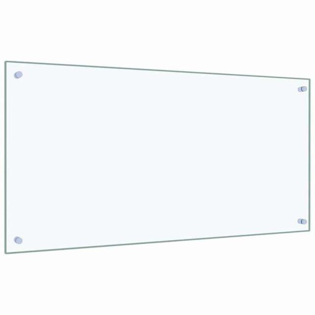 vidaXL キッチンスプラッシュバック 2 pcs トランスペアレント 100 x 50 cm 強化ガラス ホーム&ガーデン キッチン&ダイニング キッチンツール&調理器具(代引不可)【送料無料】_2