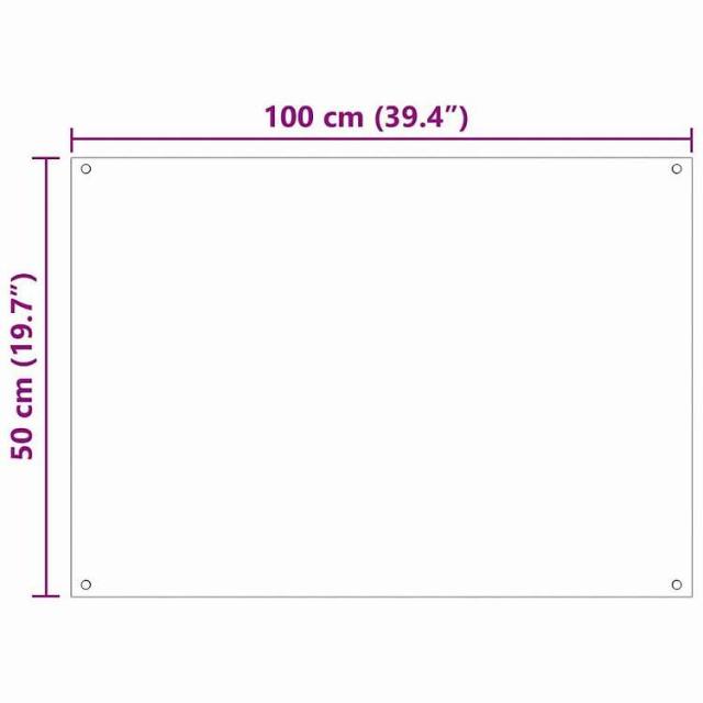 vidaXL キッチンスプラッシュバック 2 pcs トランスペアレント 100 x 50 cm 強化ガラス ホーム&ガーデン キッチン&ダイニング キッチンツール&調理器具(代引不可)【送料無料】_7