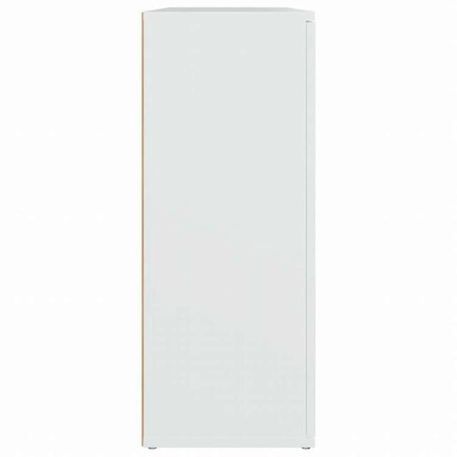 vidaXL サイドボード ホワイト 91x29.5x75cm エンジニアリングウッド家具 キャビネット&収納 サイドボード(代引不可)【送料無料】_6