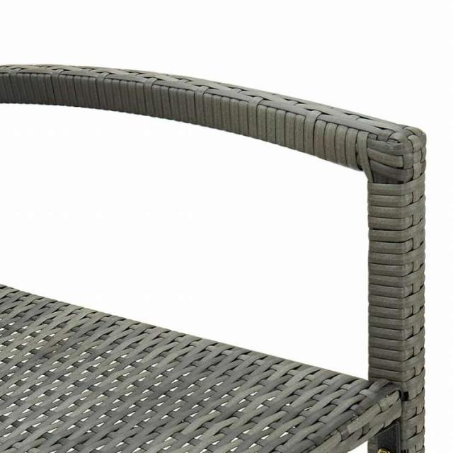vidaXL バースツール 4点 ポリラタン製 グレー家具 チェア テーブル・バースツール(代引不可)【送料無料】_5