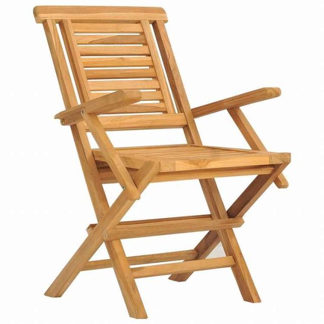vidaXL 折りたたみガーデンチェア 6点 56x63x90 cm チーク無垢材家具 アウトドア家具 屋外椅子 アウトドアベンチチェア(代引不可)【送料無料】_2