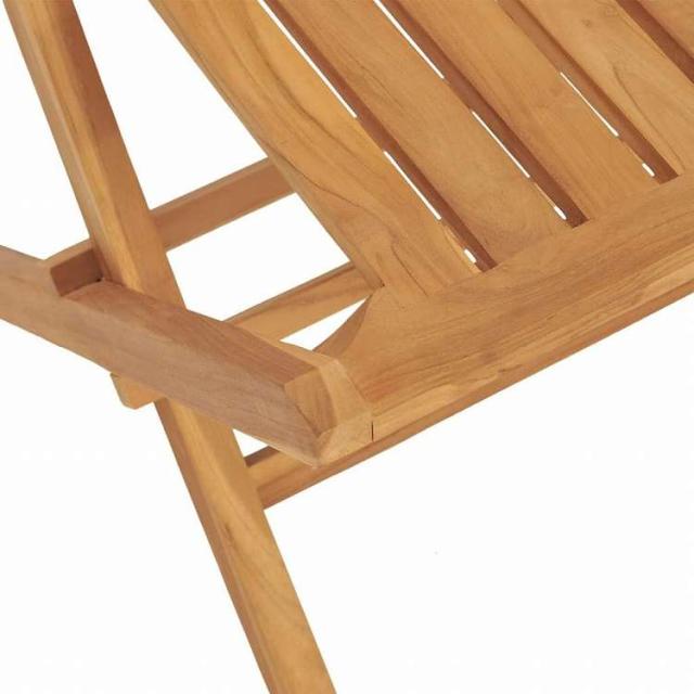 vidaXL 折りたたみガーデンチェア 4点 47x47x89 cm チーク無垢材家具 アウトドア家具 屋外椅子 アウトドアベンチチェア(代引不可)【送料無料】_3