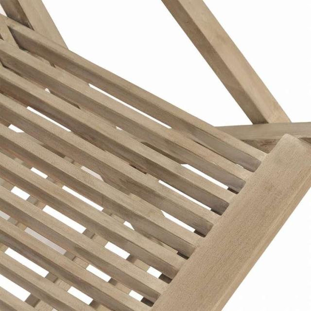 vidaXL 折りたたみガーデンチェア 6点 グレー 56x61x89 cm チーク無垢材家具 アウトドア家具 屋外椅子 アウトドアベンチチェア(代引不可)【送料無料】_3
