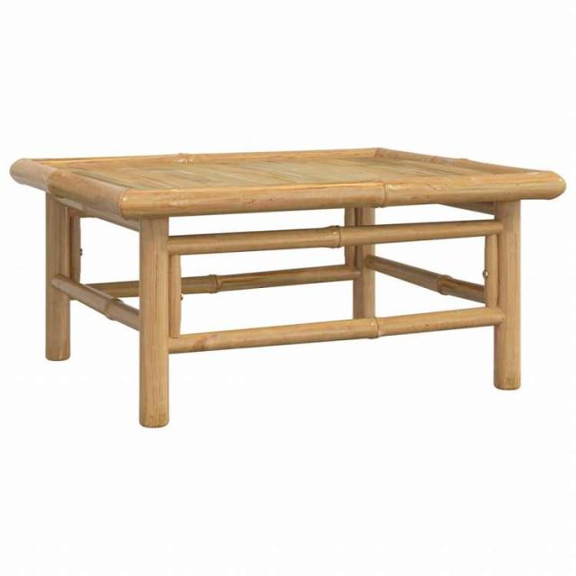 vidaXL ガーデンラウンジ7点セット ライトグレークッション付き 竹製家具 アウトドア家具 屋外家具セット(代引不可)【送料無料】_7