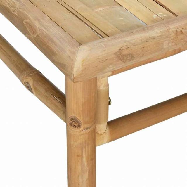 vidaXL ガーデンラウンジ10点セット ライトグレークッション付き 竹製家具 アウトドア家具 屋外家具セット(代引不可)【送料無料】_9