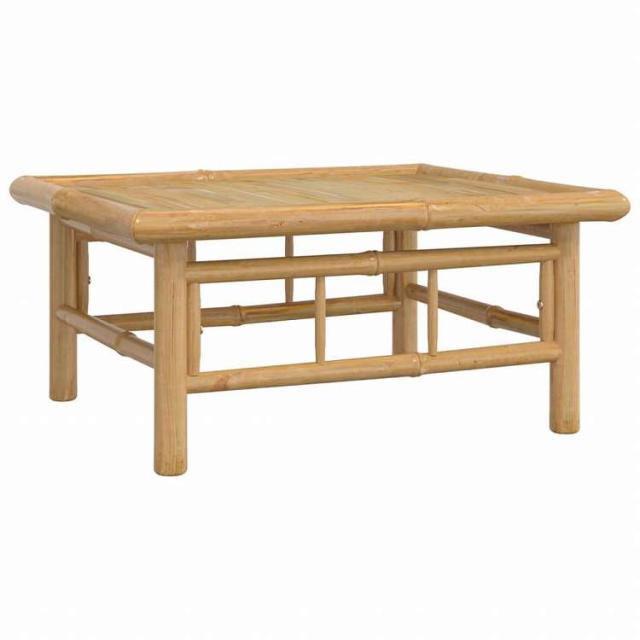 vidaXL ガーデンラウンジ4点セット クリームホワイトクッション付き 竹製家具 アウトドア家具 屋外家具セット(代引不可)【送料無料】_5