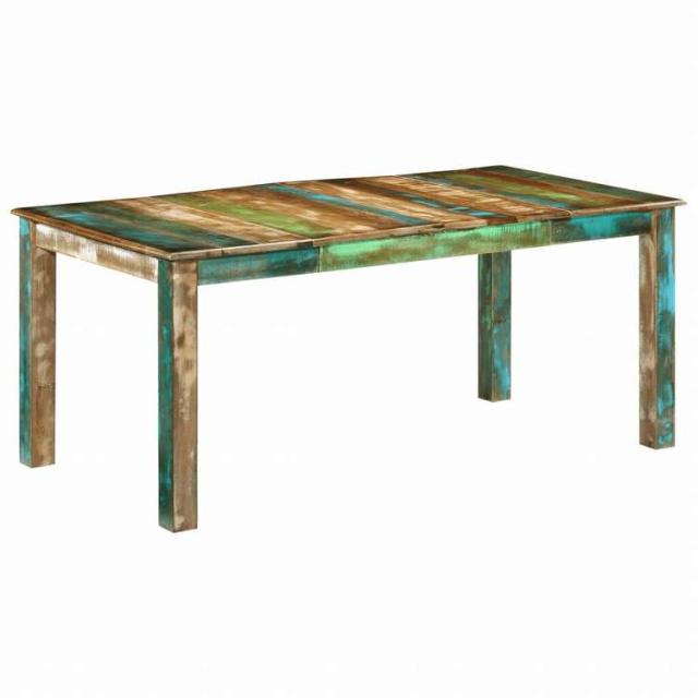 vidaXL ダイニングテーブル 180x90x76 cm 無垢の再生材家具 テーブル キッチン・ダイニングルームテーブル(代引不可)【送料無料】_8