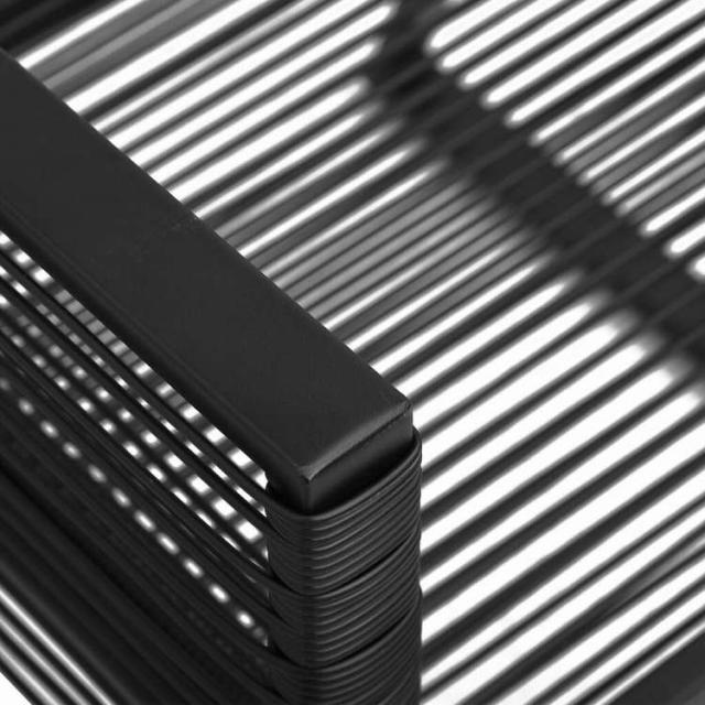 vidaXL ガーデンダイニング7点セット ブラック PVCラタン製家具 アウトドア家具 屋外家具セット(代引不可)【送料無料】