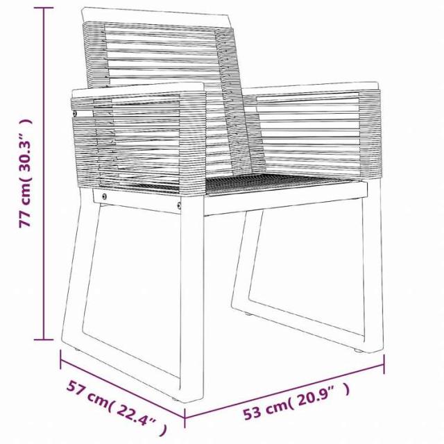 vidaXL ガーデンダイニング7点セット ブラック PVCラタン製家具 アウトドア家具 屋外家具セット(代引不可)【送料無料】
