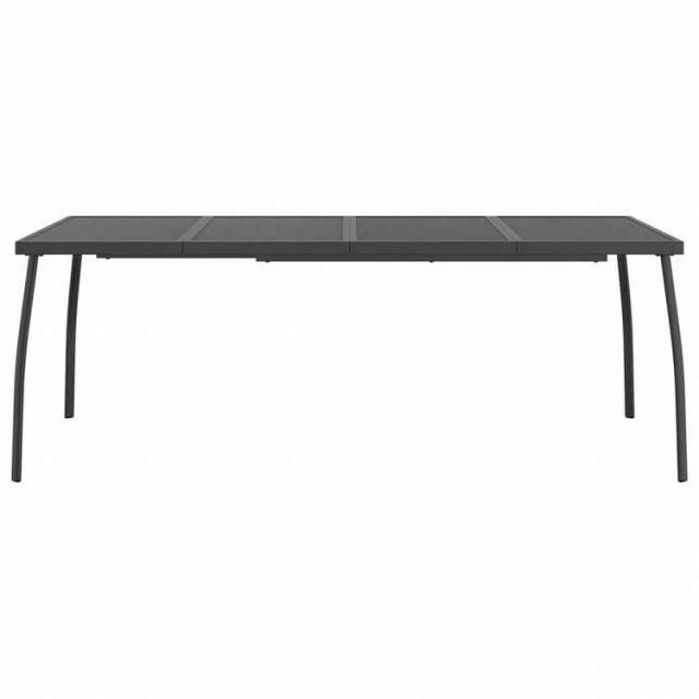 vidaXL ガーデンテーブル アントラシート 200x100x72 cm スチールメッシュ家具 アウトドア家具 アウトドアテーブル(代引不可)【送料無料】_2