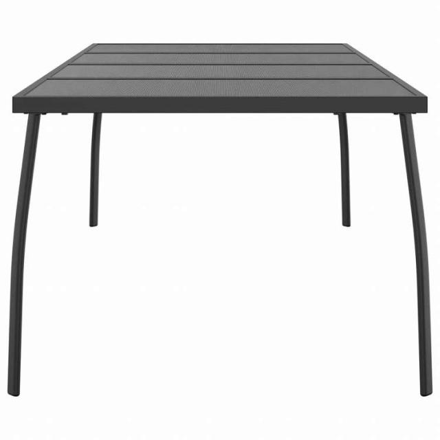 vidaXL ガーデンテーブル アントラシート 200x100x72 cm スチールメッシュ家具 アウトドア家具 アウトドアテーブル(代引不可)【送料無料】_3