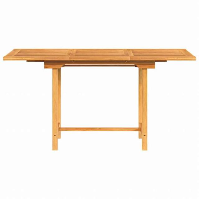 vidaXL 伸長式ガーデンテーブル 110-160x80x75cm チーク無垢材家具 アウトドア家具 アウトドアテーブル(代引不可)【送料無料】_3