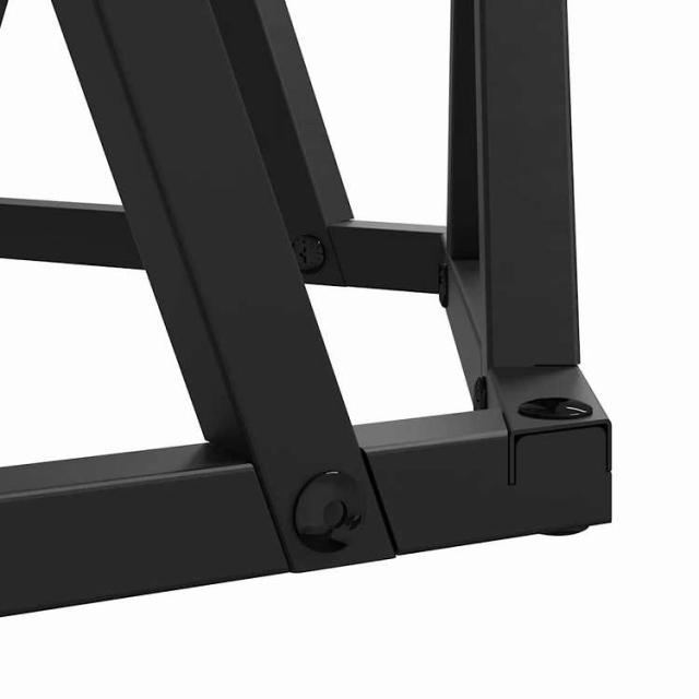 vidaXL コーヒーテーブル 2 pcs ブラックオーク エンジニアードウッドとスチール 家具 テーブル アクセントテーブル コーヒーテーブル(代引不可)【送料無料】_8