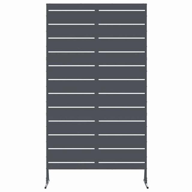 vidaXL プライバシースクリーン アンスラサイト 100 x 50 x 180 cm スチール ハードウェア フェンス&バリア フェンスパネル(代引不可)【送料無料】_3