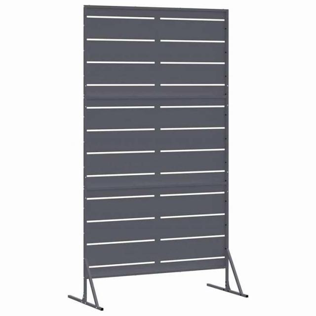 vidaXL プライバシースクリーン アンスラサイト 100 x 50 x 180 cm スチール ハードウェア フェンス&バリア フェンスパネル(代引不可)【送料無料】_5