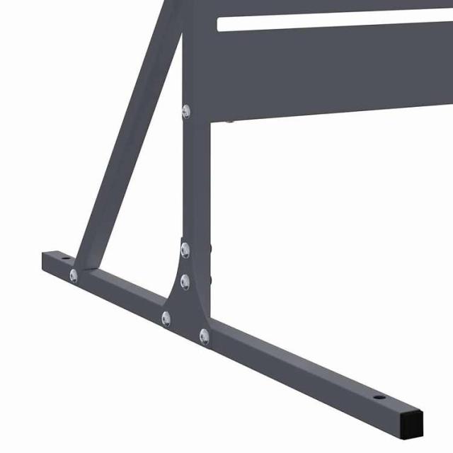 vidaXL プライバシースクリーン アンスラサイト 100 x 50 x 180 cm スチール ハードウェア フェンス&バリア フェンスパネル(代引不可)【送料無料】_6