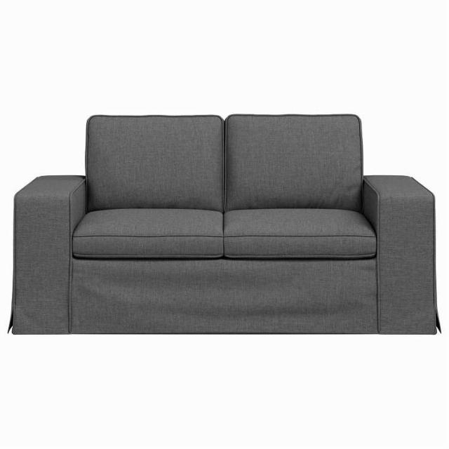 vidaXL ソファ ダークグレー 162 x 80 x 82 cm 布 家具 ソファ(代引不可)【送料無料】_3