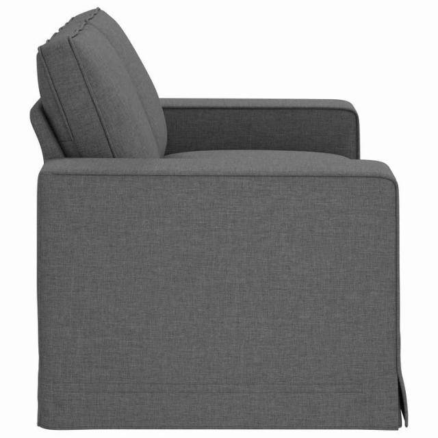 vidaXL ソファ ダークグレー 162 x 80 x 82 cm 布 家具 ソファ(代引不可)【送料無料】_4