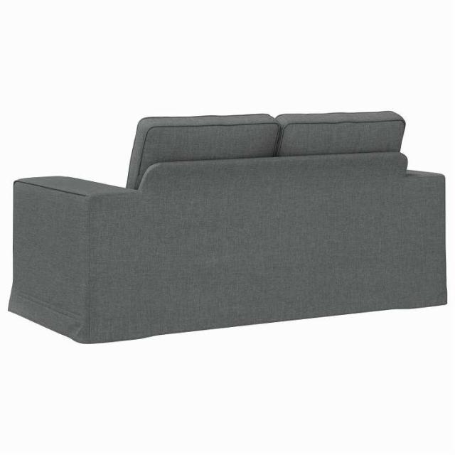 vidaXL ソファ ダークグレー 162 x 80 x 82 cm 布 家具 ソファ(代引不可)【送料無料】_5