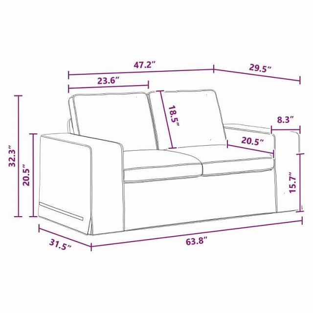 vidaXL ソファ ダークグレー 162 x 80 x 82 cm 布 家具 ソファ(代引不可)【送料無料】_9
