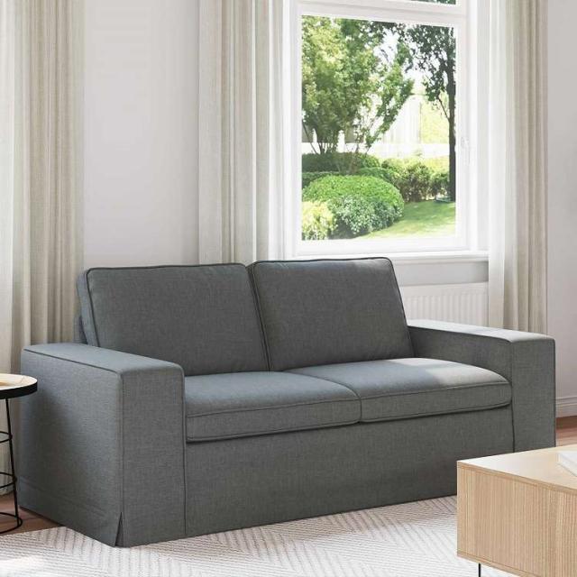vidaXL ソファ ダークグレー 182 x 80 x 82 cm 布 家具 ソファ(代引不可)【送料無料】_1