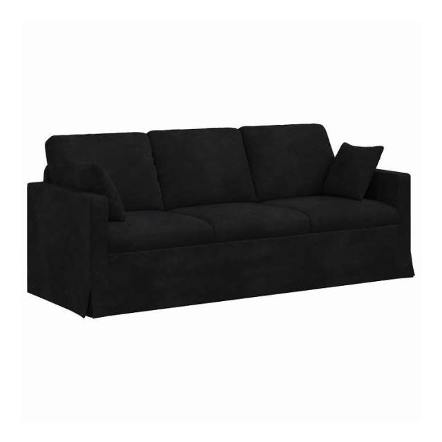 vidaXL ソファ ブラック 198 x 78 x 80 cm ベルベット 家具 ソファ(代引不可)【送料無料】
