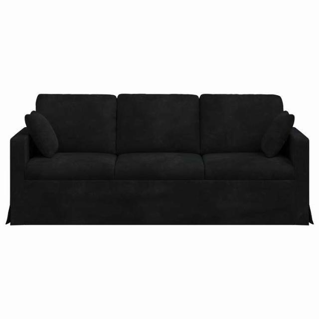 vidaXL ソファ ブラック 198 x 78 x 80 cm ベルベット 家具 ソファ(代引不可)【送料無料】_3