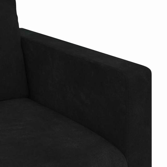 vidaXL ソファ ブラック 198 x 78 x 80 cm ベルベット 家具 ソファ(代引不可)【送料無料】_6