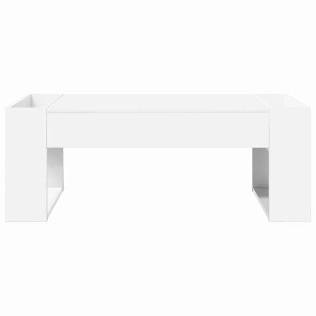 vidaXL コーヒーテーブル ホワイト 110 x 50 x 41 cm エンジニアリングウッド 家具 テーブル アクセントテーブル コーヒーテーブル(代引不可)【送料無料】_4