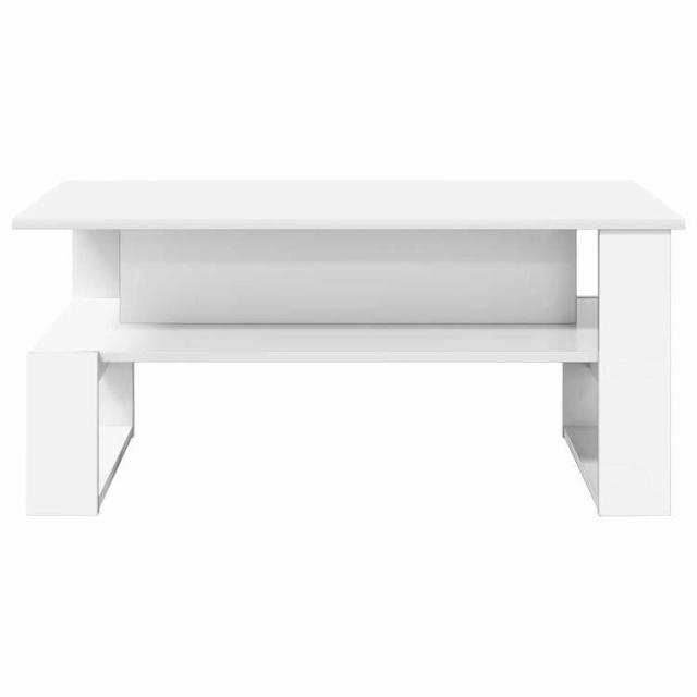 vidaXL コーヒーテーブル ホワイト 90 x 50 x 40 cm エンジニアリングウッド 家具 テーブル アクセントテーブル コーヒーテーブル(代引不可)【送料無料】_4