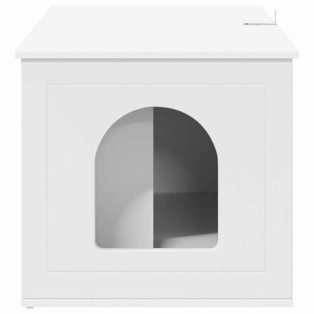vidaXL キャットハウス ホワイト 85 x 55 x 50.5 cm エンジニアリングウッド 動物&ペット用品 ペット用品 猫用品 猫用家具(代引不可)【送料無料】_7