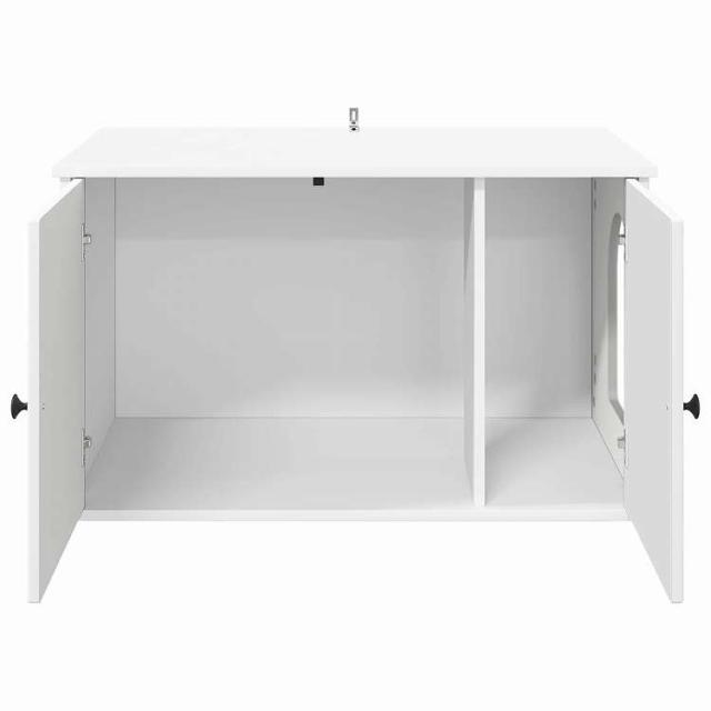 vidaXL キャットハウス ホワイト 85 x 55 x 50.5 cm エンジニアリングウッド 動物&ペット用品 ペット用品 猫用品 猫用家具(代引不可)【送料無料】_5