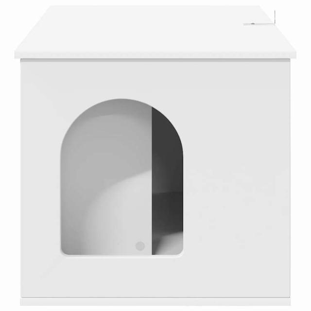 vidaXL キャットハウス ホワイト 85 x 55 x 50.5 cm エンジニアリングウッド 動物&ペット用品 ペット用品 猫用品 猫用家具(代引不可)【送料無料】_7
