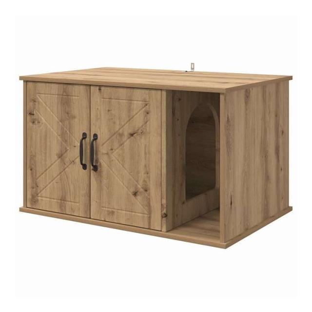 vidaXL キャットハウス アーティザンオーク 85 x 55 x 50 cm エンジニアリングウッド 動物&amp;ペット用品 ペット用品 猫用品 猫用家具(代引不可)【送料無料】