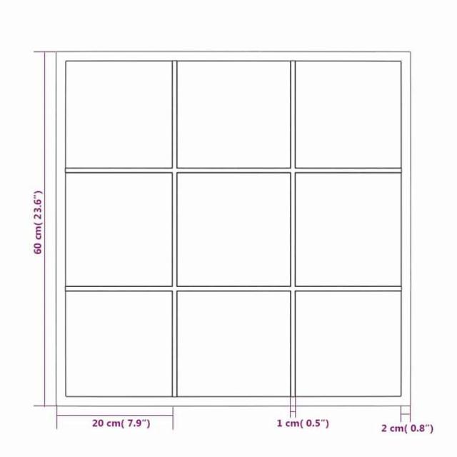 vidaXL ウォールミラー ブラック 60x60 cm メタル ホーム&ガーデン デコレーション 鏡(代引不可)【送料無料】